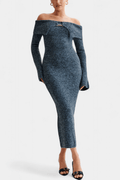 Louise – Maxi Dress – Grey / XL