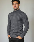 Lucas – High-Neck Jumper – Black / S