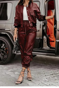 Lucie – Leather set – Red / M