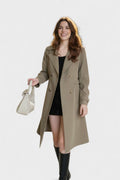 Luisa – Elegant trench coat in classic design – Black / XL