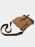 Lukas – Leather Shoulder Bag – Khaki