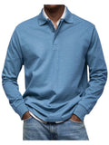 MOHR – Luxury long sleeve polo – Blue / M