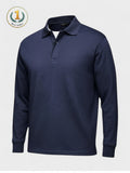 MOHR – Luxury long sleeve polo – Blue / S