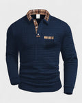 Mads – Polo shirt with stripes – Grey / L