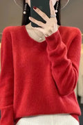 Maja – Cashmere Jumper – Camel colored / XL