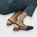Majken – Sandals – Navy Blue / 38