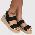 Malene – Supportive Sandals – Black / 37