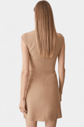 Malou – Pleated dress – Khaki / XL