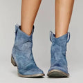 Marie – Cowboy Boots – Blue / 35