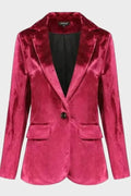 Marie – Velvet blazer – Pink / S