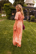 Marlene – Maxi dress – Orange / XL