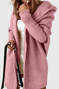 Mette – Luxury hooded cardigan – Khaki / S