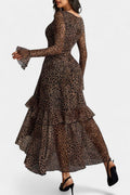 Mette – Maxi dress – Leopard pattern / L