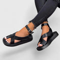 Mille – Elegant Sandals – Orange / 36
