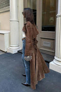 Mille – Elegant suede trench coat – image 4