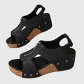 Millea – Supportive Sandals – Black / 38