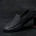 Monza Leather Driving Loafers – White / 38