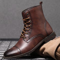 Morgan – Faux Leather Ankle Boots – Chestnut Brown / 40