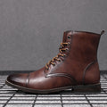 Morgan – Faux Leather Ankle Boots – Chestnut Brown / 41
