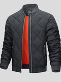 Morten – Stylish lined bomber jacket – Black / M