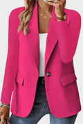 Nanna – Classic blazer – Red rose / S