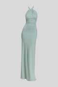 Nanna – Maxi dress – Lagoon Blue / S