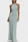 Nanna – Maxi dress – Lagoon Blue / XS