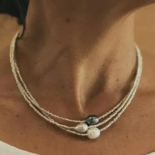 Natural pearl chain