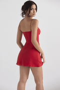 Nayla – Mini dress – Leaf pattern / M