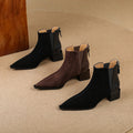 Nela – Luxurious Ankle Boots – Night Black / 36