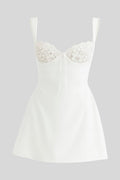 Nika – Mini dress – White / S