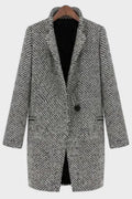 Oliven – Premium Long Wool Coat – M