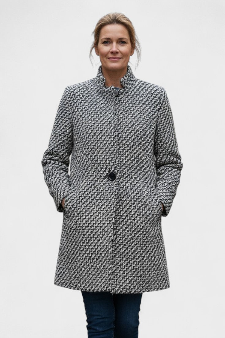 Oliven – Premium Long Wool Coat – S