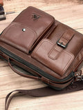 Oliver – Retro Square Shoulder Bag – Light Brown