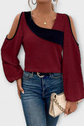 Olivia – Square top – Dark Red / L