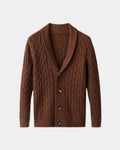 Patrick – Classic warm shirt – Brown / S