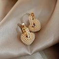 Pearl earrings in gold – Gold