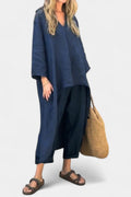 Pernille – Long sleeve set – Sea Blue / M