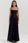 Pernille – Maxi dress – Black / M