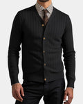 Peter – Knitted cardigan – Black / L