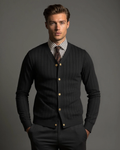 Peter – Knitted cardigan – Black / M