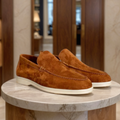 Premium Suede Loafers – Navy Blue / 41