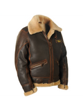 Rasmus – Classic Aviator Jacket – Dark Brown / L