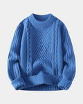 Rasmus – Texture Jumper – Blue / XL