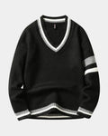 Rasmus – V-Neck Jumper – Blue / L