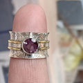 The ring for meditation made of bohemian crystal – 17