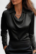 Ronja – Satin Blouse – Golden / L