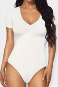 Ronja – V-neck bodysuit – Black / XL