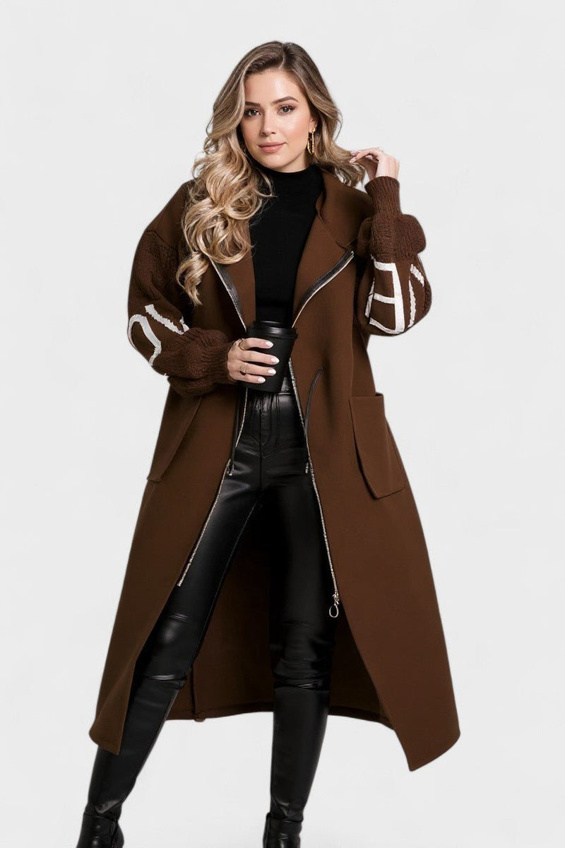 Rosa – Timeless elegant coat – Beige / S