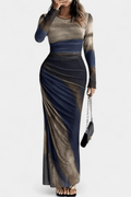 Saga – Maxi dress – Blue Khaki / M